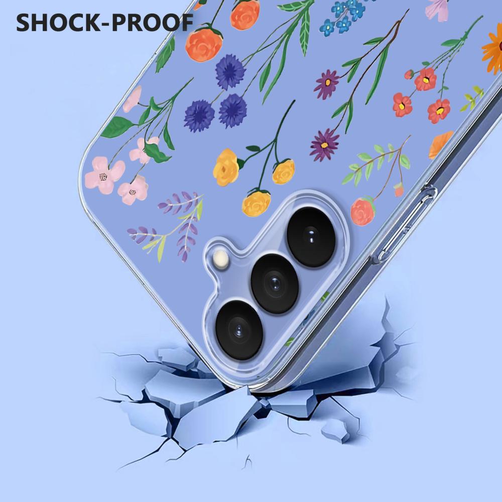  Samsung Galaxy S26 Plus Skal TPU Med Tryck Blommor