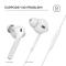 AHASTYLE AHASTYLE AirPods 2/1 3-PACK Öronpluggar Silikon Storlek L Vit