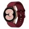  Silikon Armband För Galaxy Watch 4/5/5 Pro/6/7/FE Vinröd