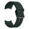  Silikon Armband För Galaxy Watch 4/5/5 Pro/6/7/FE Mörk Grön