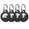 Tech-Protect Tech-Protect Apple AirTag 2/1 4-PACK Hållare Rough Svart