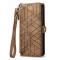  iPhone 15 Plus Fodral Geometri Med Snodd Brun