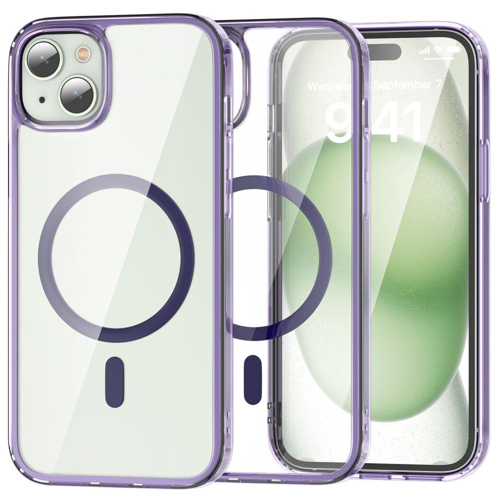 ColorPop ColorPop iPhone 15 Plus Skal CH MagSafe Transparent/Lila