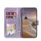  Samsung Galaxy S22 Fodral Flower Textur Lila
