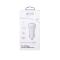 Gear GEAR Billaddare 1xUSB 1A MicroUSB Kabel 1m Vit