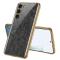 GKK GKK Galaxy S24 Plus Skal Härdat Glas Electroplate Gray Träfiber