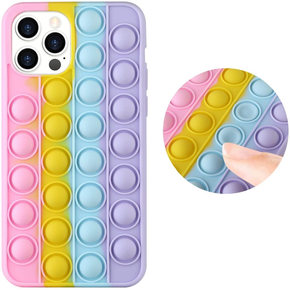  iPhone 12/12 Pro - Pop It Fidget Skal - Multicolor