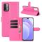  Xiaomi Redmi 9T - Litchi Läder Fodral - Rosa