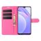  Xiaomi Redmi 9T - Litchi Läder Fodral - Rosa