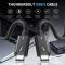  1.5m Thunderbolt 5 Kabel USB-C 240W 8K / 60Hz PD Svart