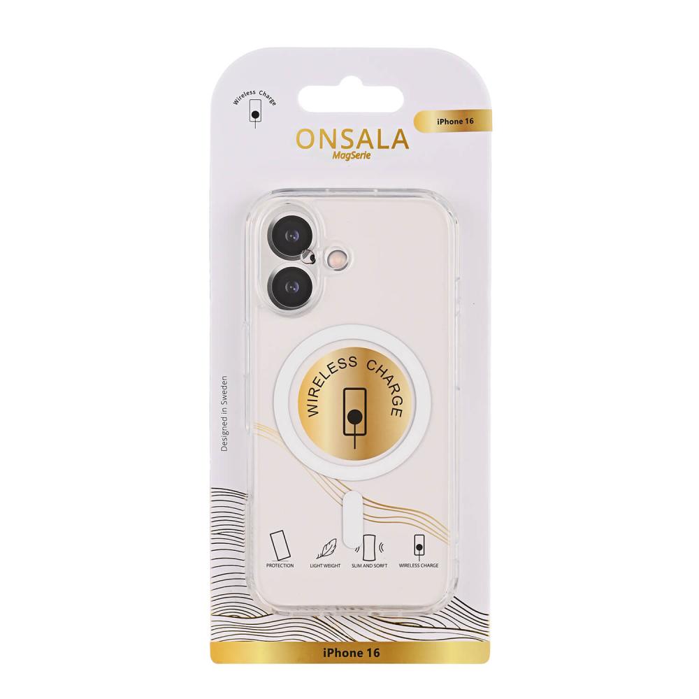 Onsala Onsala iPhone 16 Mobilskal TPU MagSafe Transparent