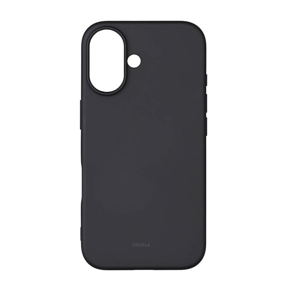 Onsala Onsala iPhone 16 Mobilskal Med Silikonkänsla Svart