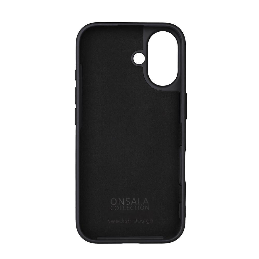 Onsala Onsala iPhone 16 Mobilskal Med Silikonkänsla Svart