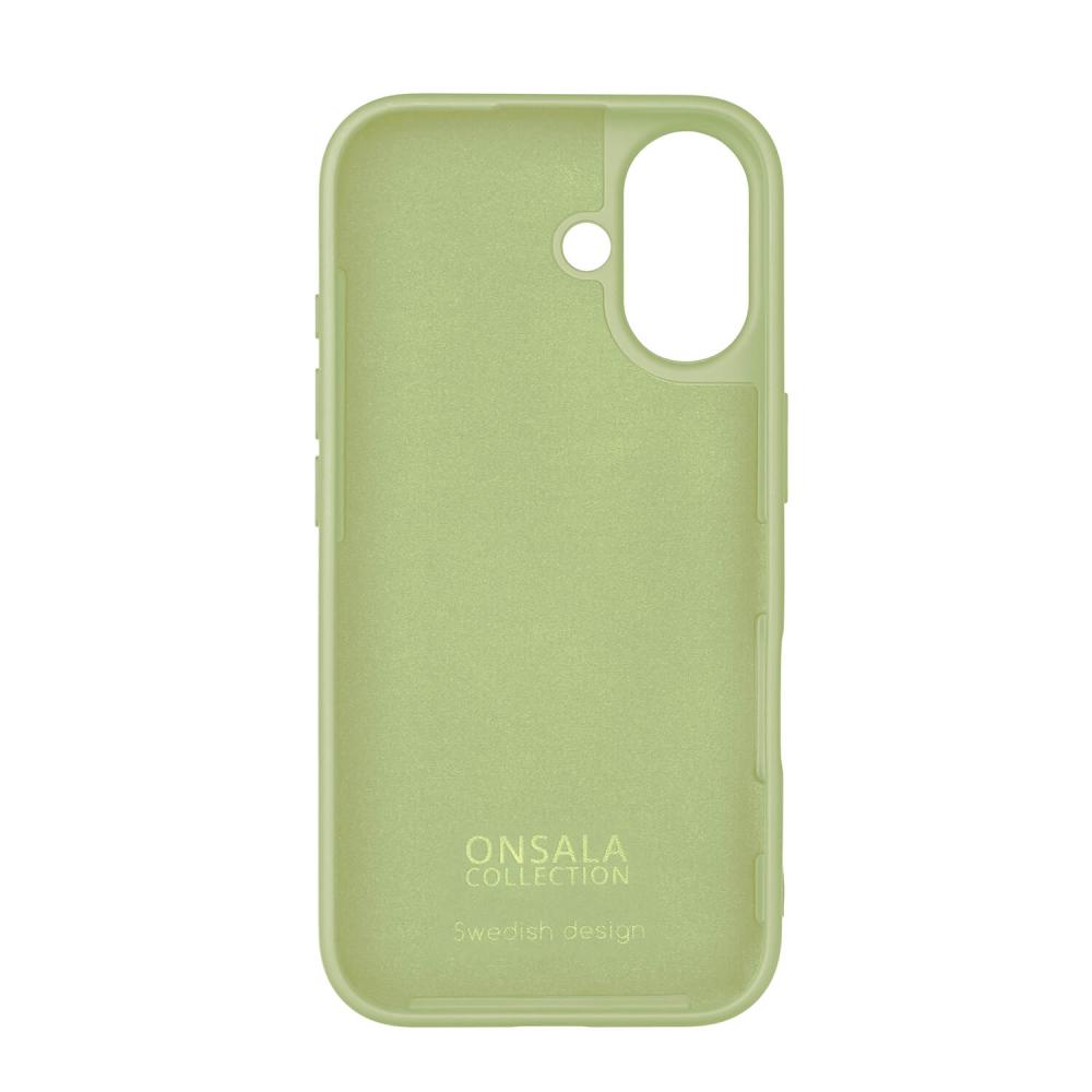 Onsala Onsala iPhone 16 Mobilskal Med Silikonkänsla Lime
