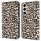  Samsung Galaxy S25 Fodral Läder Leopard Tryck