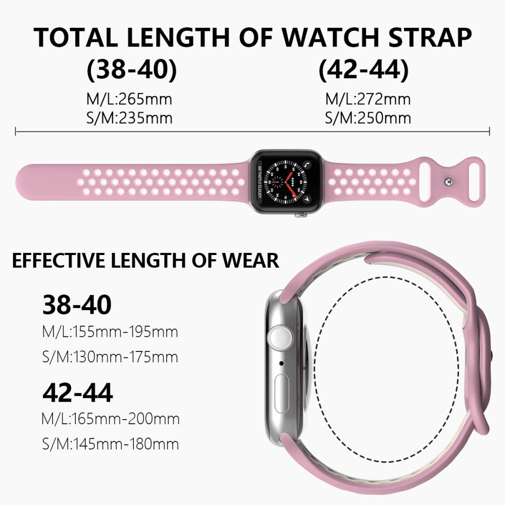 ColorPop Sportarmband Dual-Color Apple Watch 42/44/45/46/49 mm (S/M)