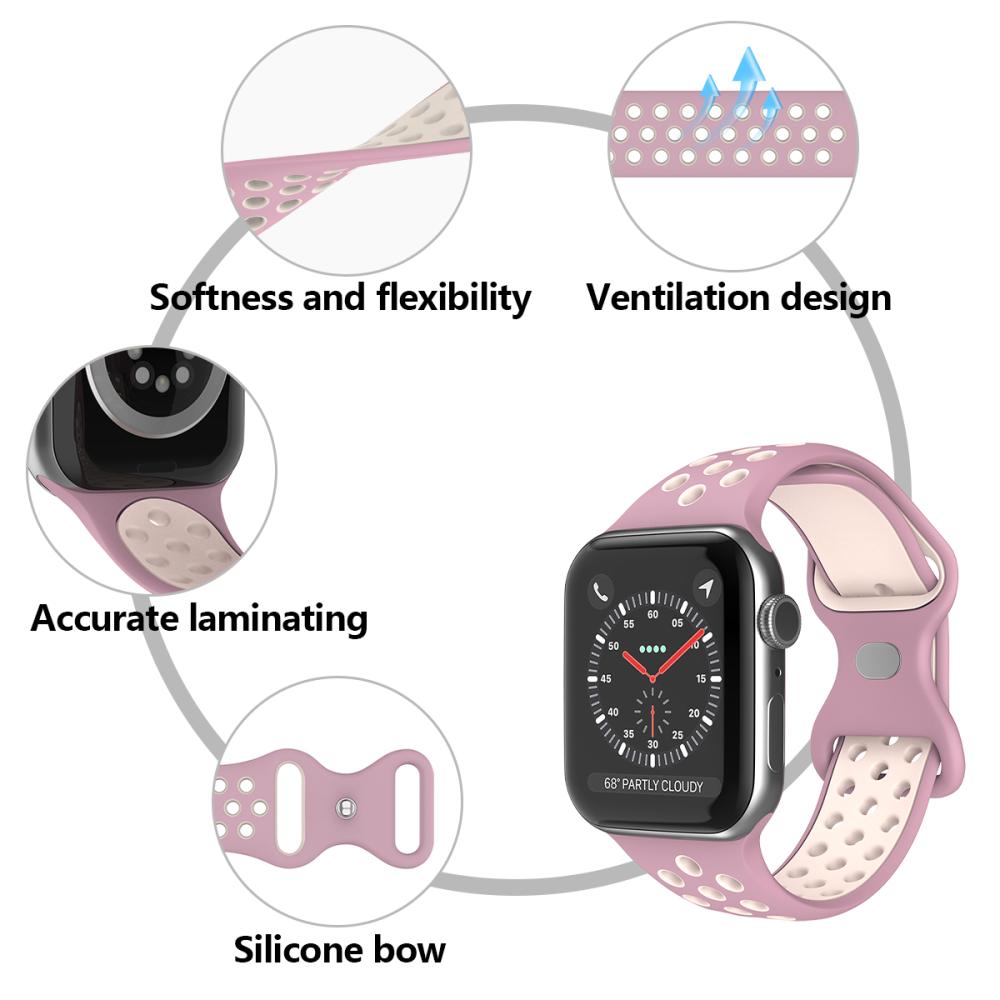 ColorPop Sportarmband Dual-Color Apple Watch 42/44/45/46/49 mm (S/M)