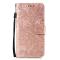 Samsung Galaxy S22 Fodral Flower Textur Roséguld