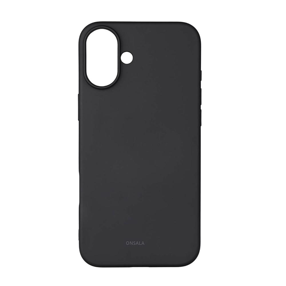Onsala Onsala iPhone 16 Plus Mobilskal Med Silikonkänsla Svart