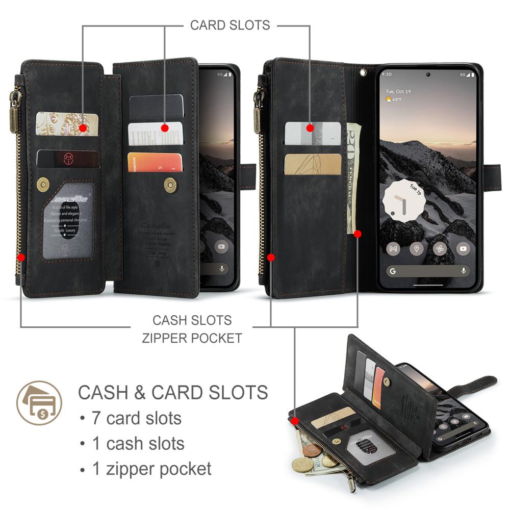 CASEME CASEME Google Pixel 11 / 11 Pro Fodral Multifunktionell Med Kortfack