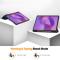  Lenovo Idea Tab Pro Fodral Tri-Fold Läder Mörk Blå