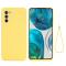  Motorola Moto G52/G82 Skal Liquid Silikon Gul