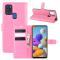  Samsung Galaxy A21s - Litchi Plånboksfodral - Rosa