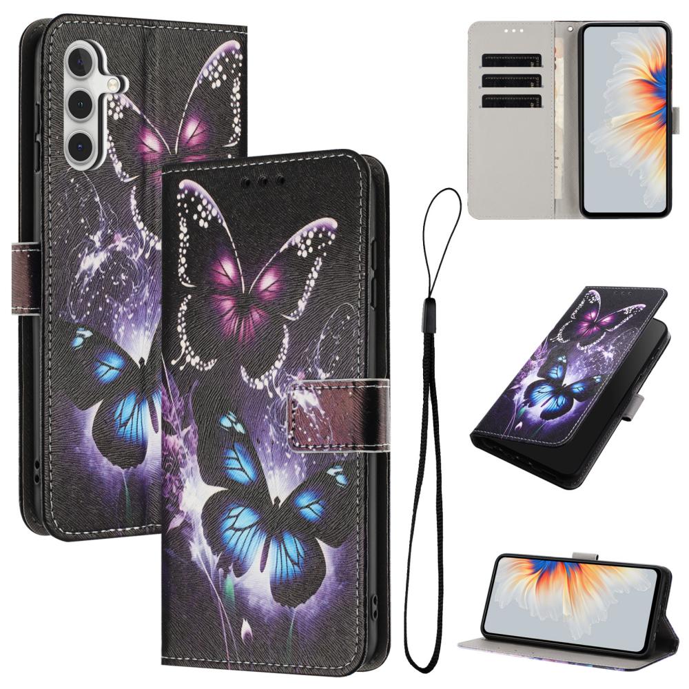  Samsung Galaxy A57 5G Fodral Med Tryck Fjärilar