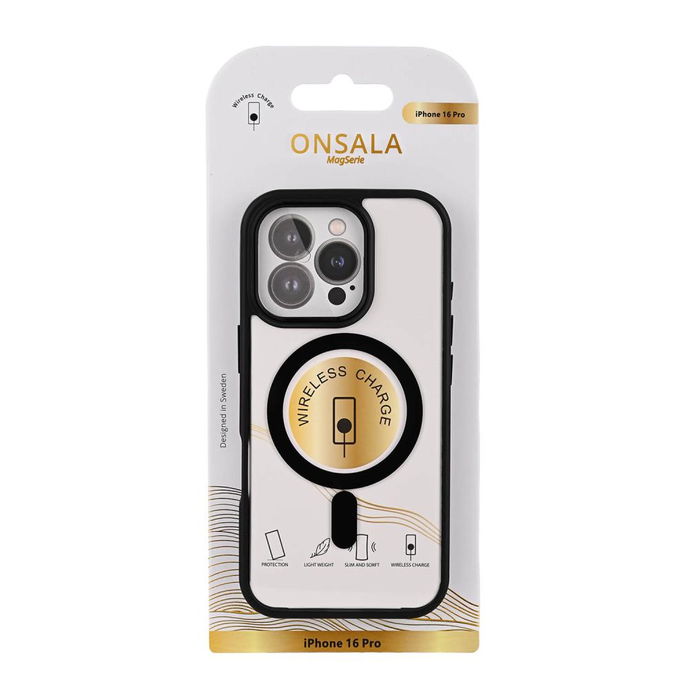 Onsala Onsala iPhone 16 Pro Mobilskal Bumper MagSafe Svart/Transparent