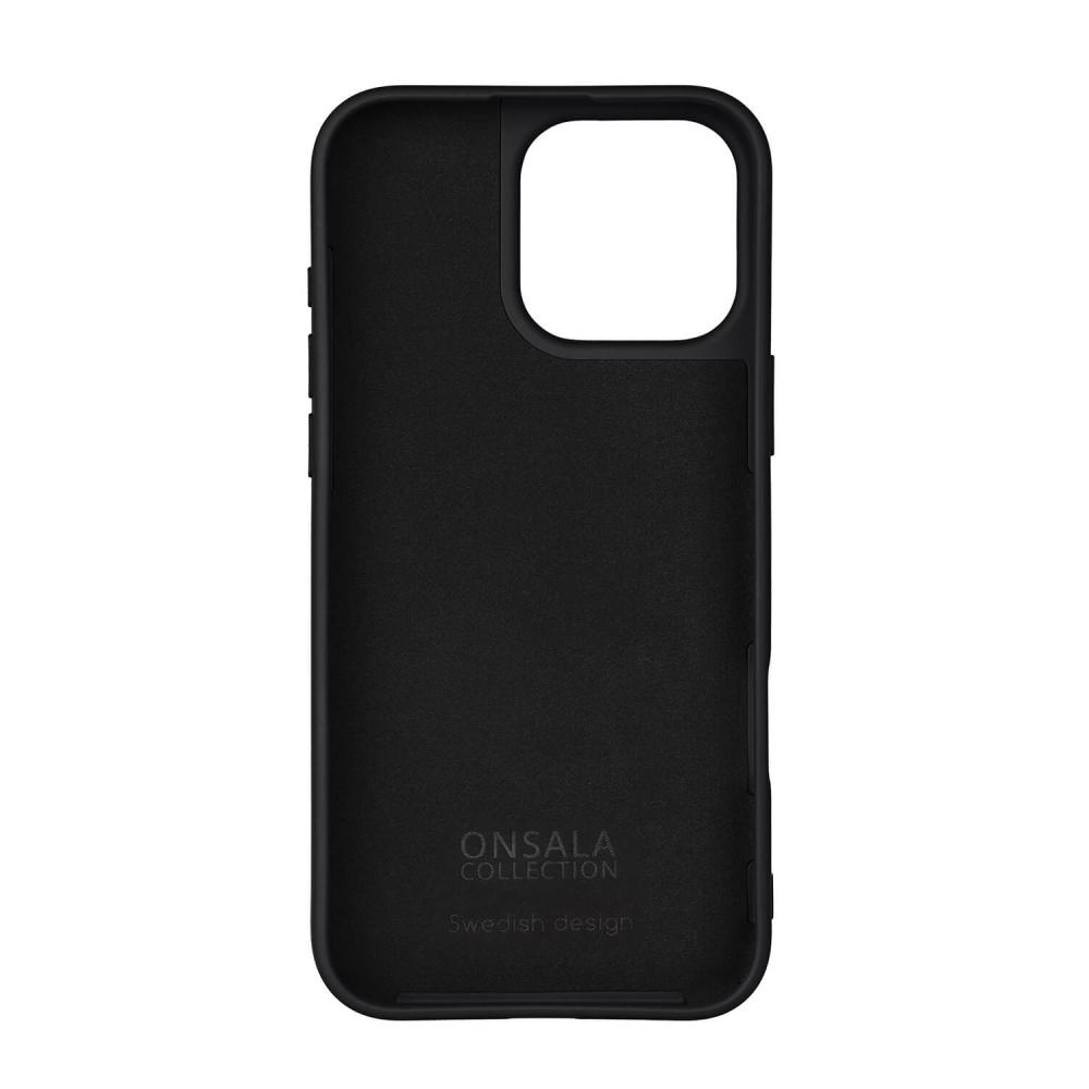 Onsala Onsala iPhone 16 Pro Max Mobilskal Med Silikonkänsla Svart