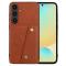  Galaxy A56 5G/A36 5G Skal Läder Med Kortfack Och Magnet