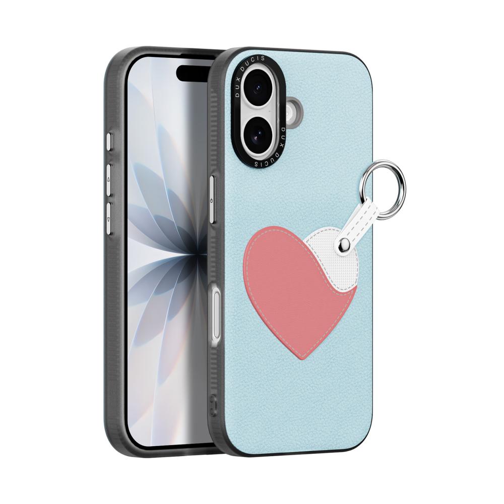DUX DUCIS DUX DUCIS iPhone 17 Skal PU-Läder Hjärta Ljus Blå