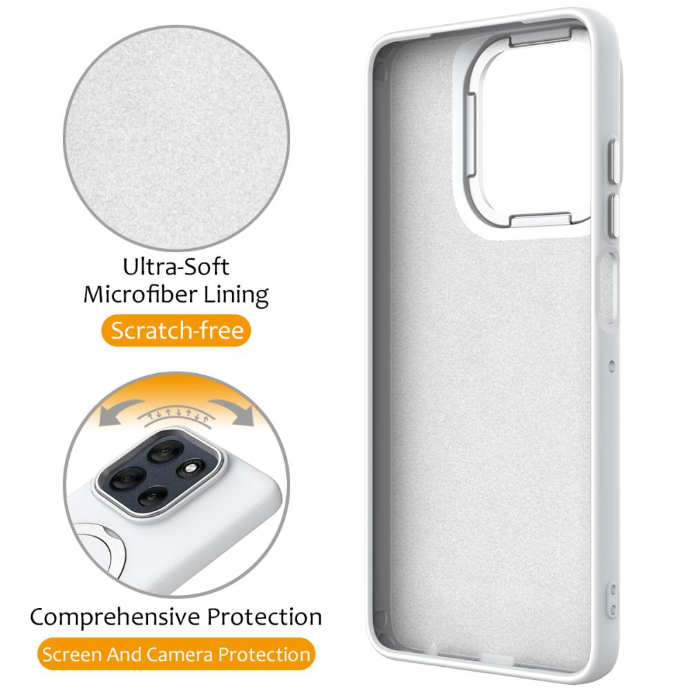  Motorola Edge 60 Neo/50 Neo Skal MagSafe Kickstand Hybrid Vit