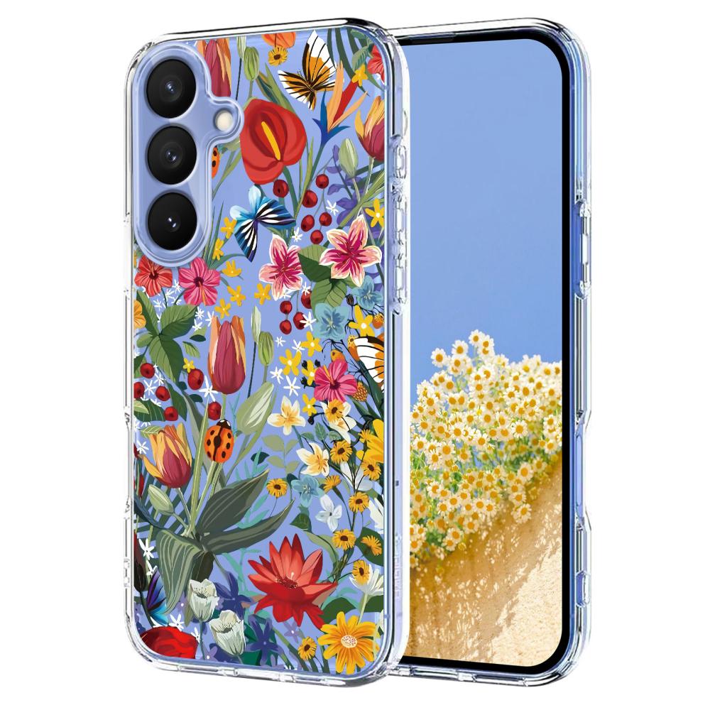  Samsung Galaxy S26 Plus Skal TPU Med Tryck Blommor