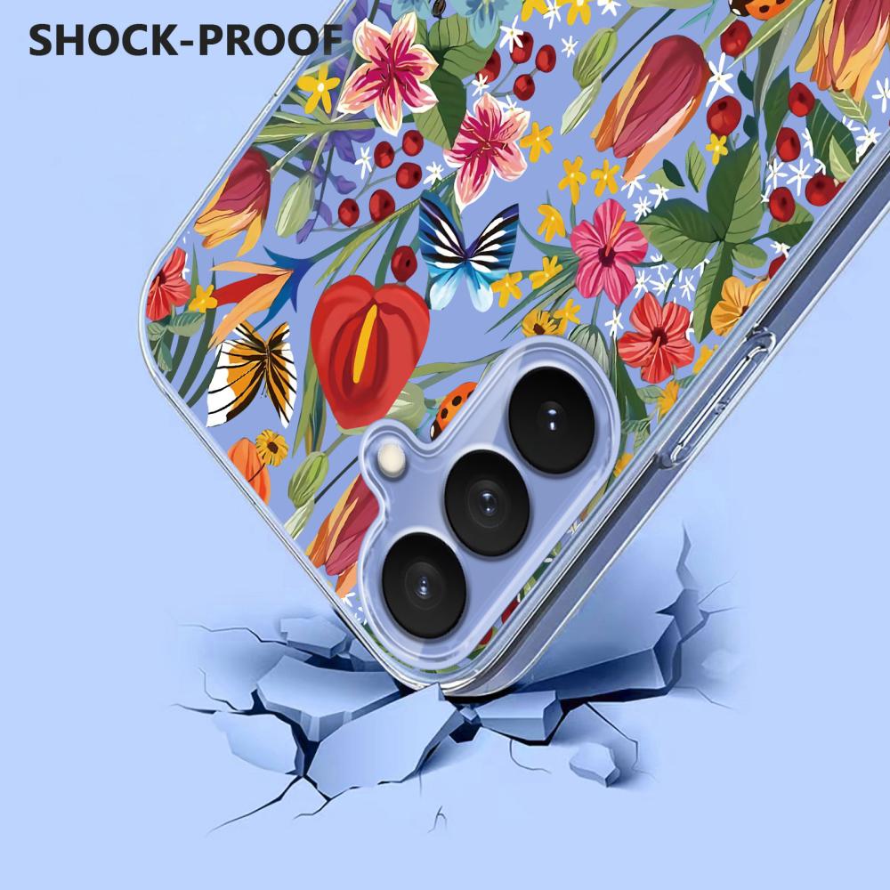  Samsung Galaxy S26 Plus Skal TPU Med Tryck Blommor