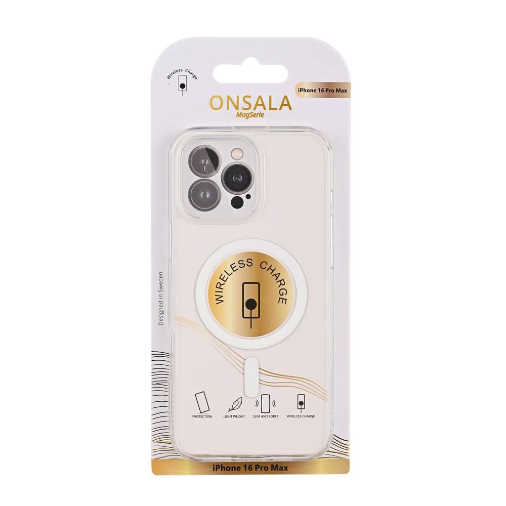 Onsala Onsala iPhone 16 Pro Mobilskal TPU MagSafe Transparent