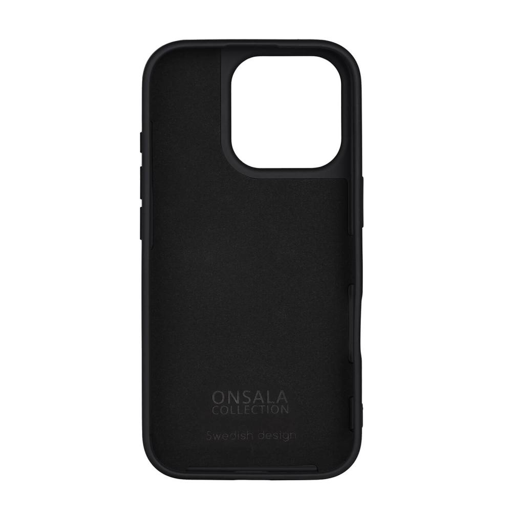 Onsala Onsala iPhone 16 Pro Mobilskal Med Silikonkänsla Svart