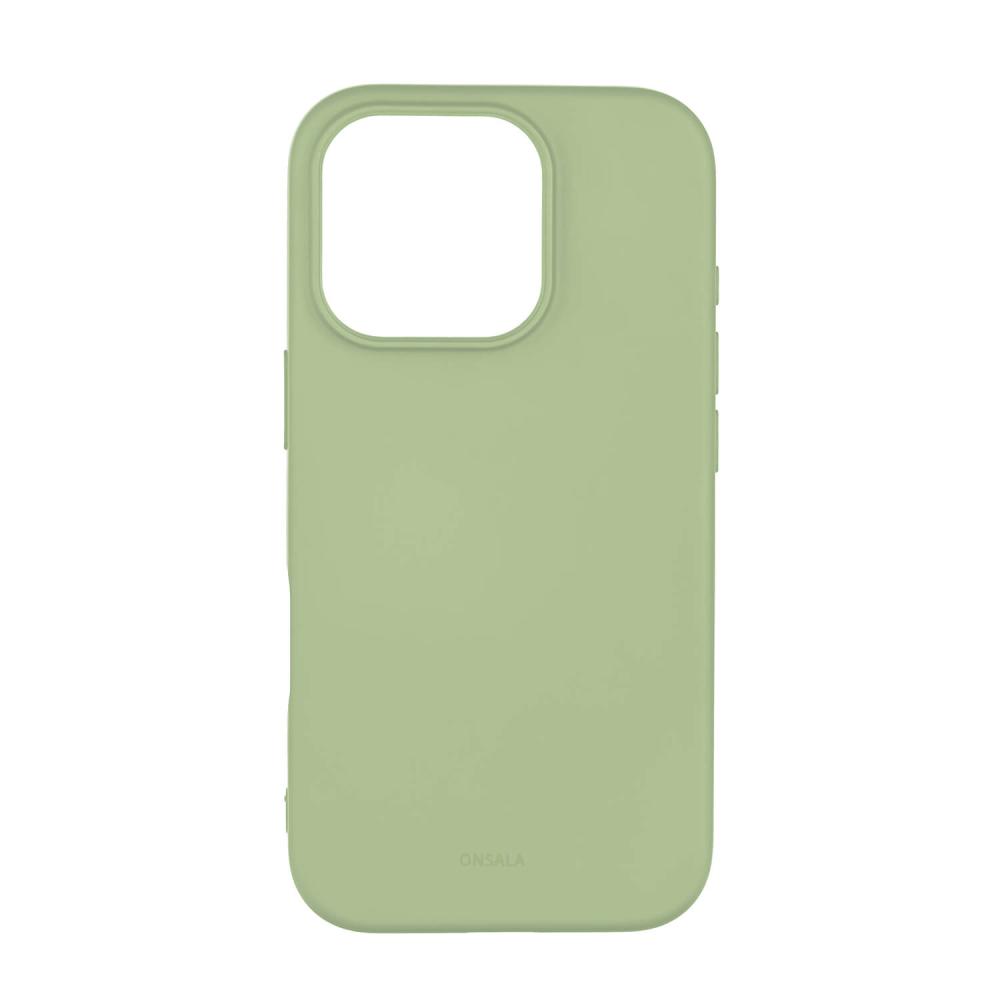 Onsala Onsala iPhone 16 Pro Mobilskal Med Silikonkänsla Lime