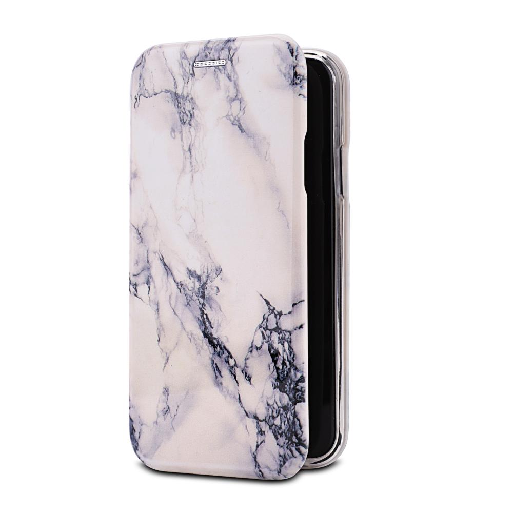  iPhone X/Xs Plånboksfodral - Marble White