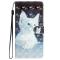  iPhone 16 Pro Fodral Med Tryck Vit Katt