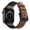  Läderarmband Apple Watch 42/44/45/46/49 mm Brun