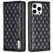 BINFEN BINFEN iPhone 16 Pro Max Fodral Diamond Flip Svart