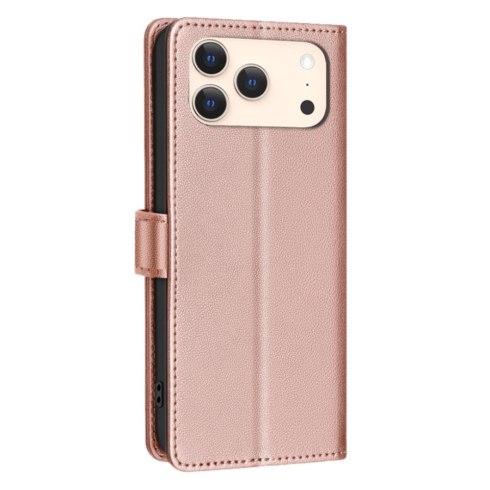 BINFEN BINFEN iPhone 17 Pro Max Fodral RFID Läder Roséguld