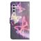  Samsung Galaxy A35 5G Fodral Med Tryck Glittriga Fjärilar