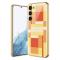 GKK GKK Galaxy S24 Plus Skal Härdat Glas Electroplate Orange/Gul