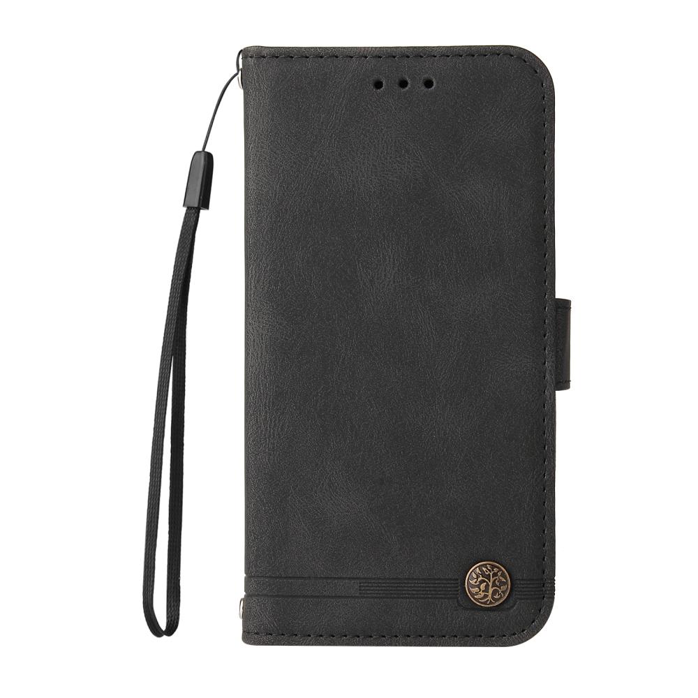  Motorola Edge 70 Fodral Skin Touch Läder Svart