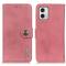 KHAZNEH KHAZNEH Motorola Moto G73 5G Fodral Läder Rosa