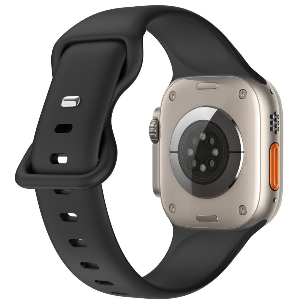 ColorPop Silikon Armband Butterfly Apple Watch 42/44/45/46/49 mm (S/M) Svart