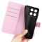 Xiaomi 14T Pro Fodral Litchi Läder Ljus Rosa