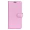  Xiaomi 14T Pro Fodral Litchi Läder Ljus Rosa